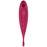 SATISFYER - TWIRLING PRO+ RED STIMULATOR AND VIBRATOR APP